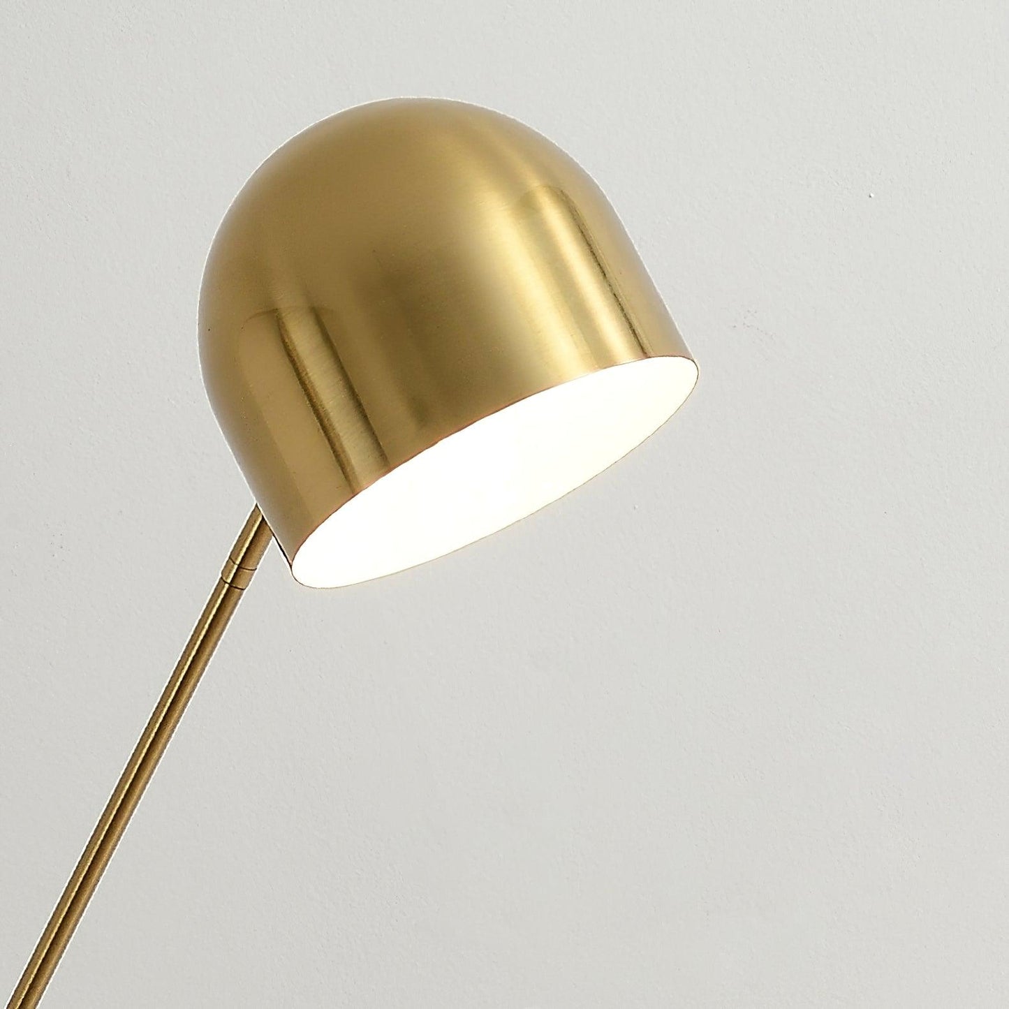 Metronome Floor Lamp - LED, Metal & Leather Design, Indoor