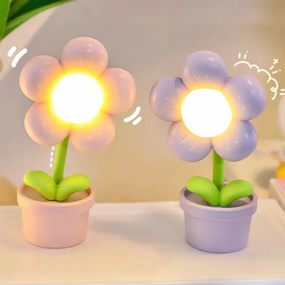 Kleine Tischlampe in Blumenform - LED Flower Table Lamp