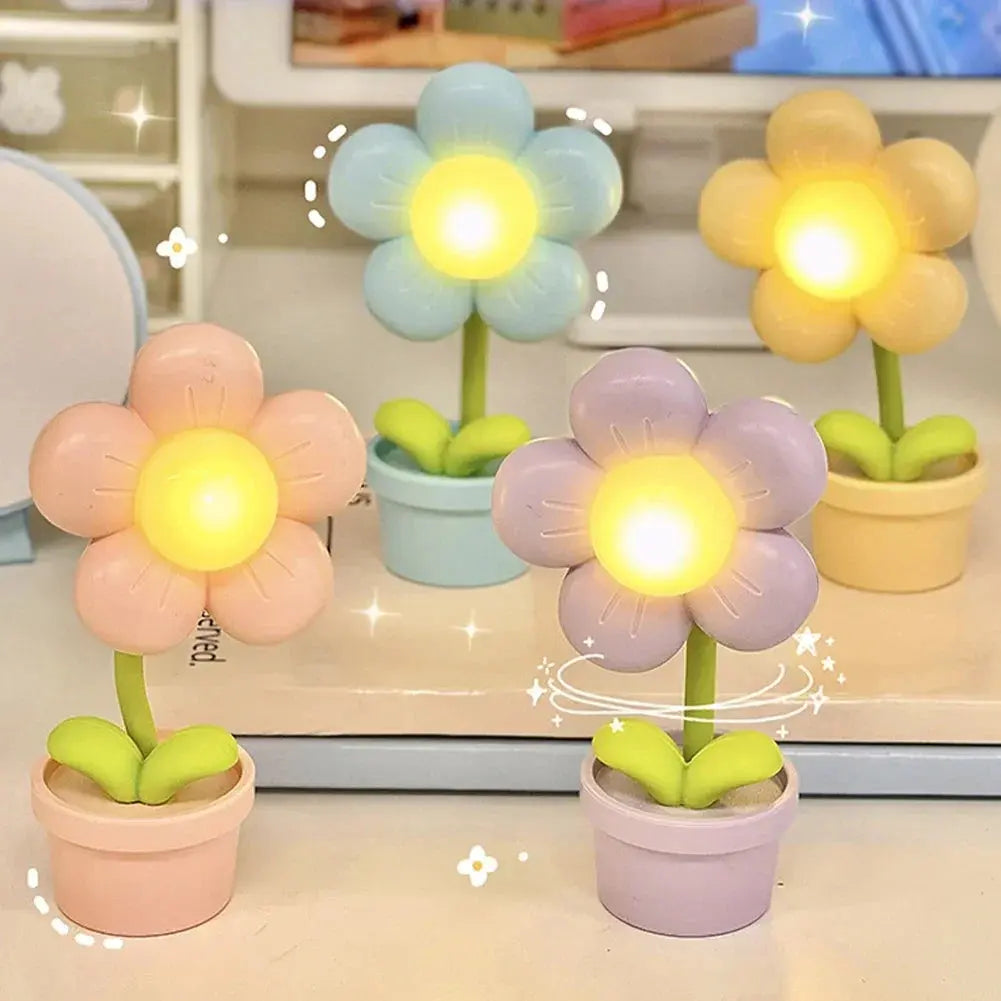 Kleine Tischlampe in Blumenform - LED Flower Table Lamp