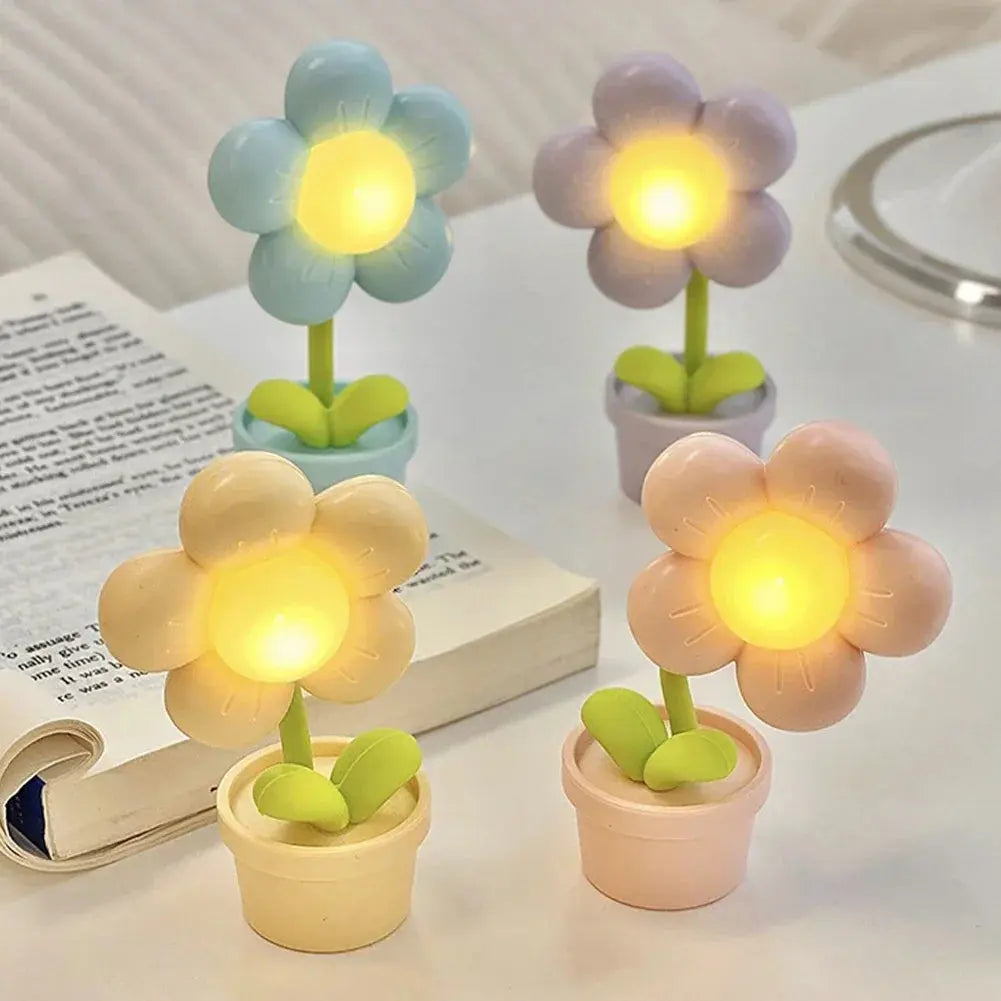 Kleine Tischlampe in Blumenform - LED Flower Table Lamp