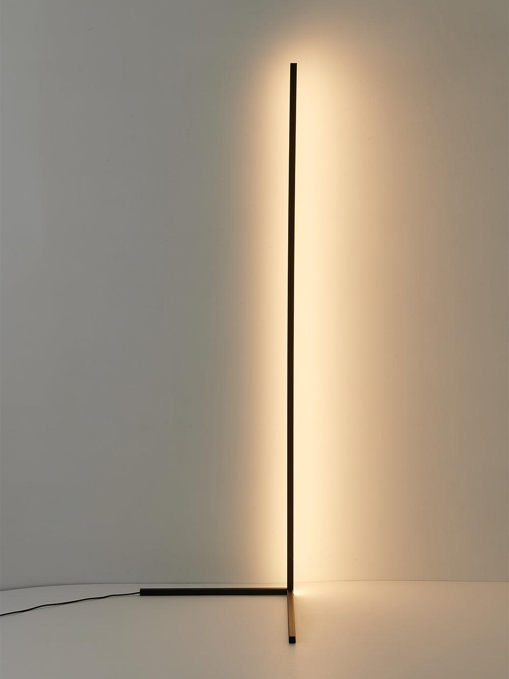 Minimalist LED Floor Lamp with Dimmable Control - Black