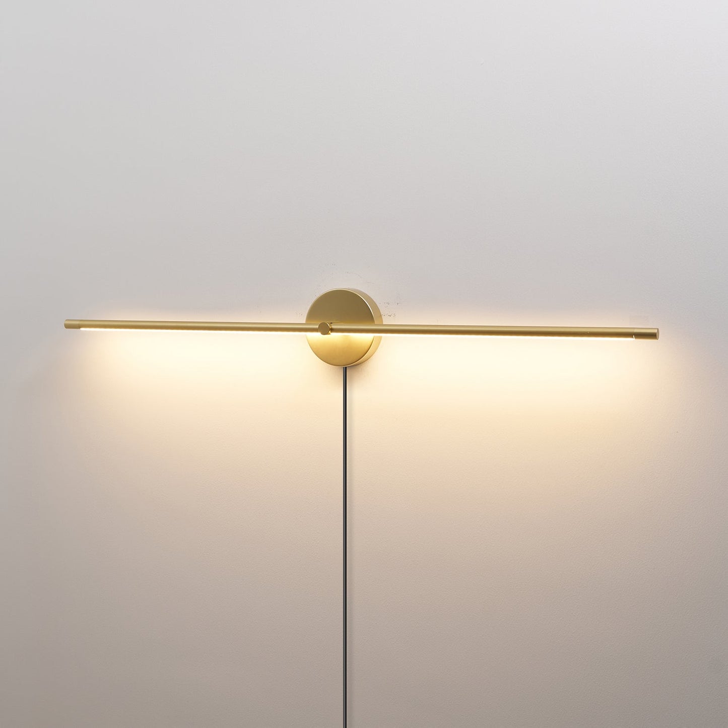 Minimalist Linear LED Plug-in Wall Lamp for Bathroom Lighting