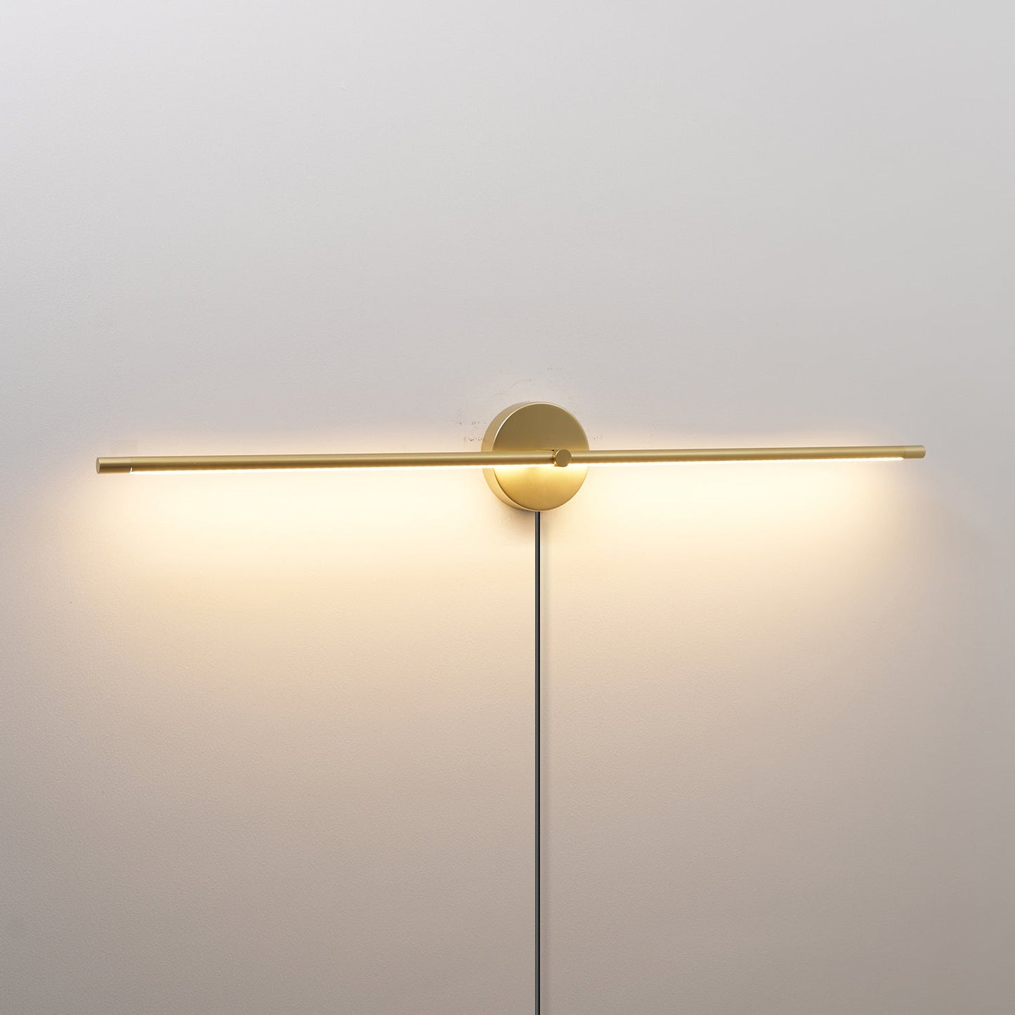 Minimalist Linear LED Plug-in Wall Lamp for Bathroom Lighting