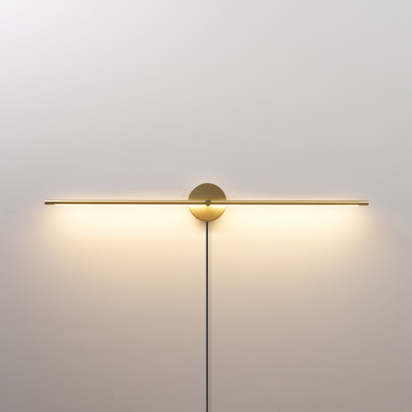Minimalist Linear LED Plug-in Wall Lamp for Bathroom Lighting