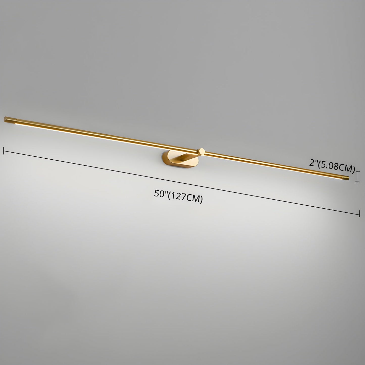 Minimalist Linear Plug-in Wall Lamp with Integrated LED Light