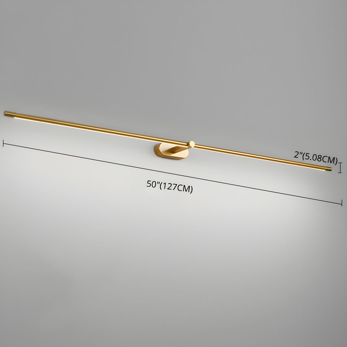 Minimalist Linear Plug-in Wall Lamp with Integrated LED Light