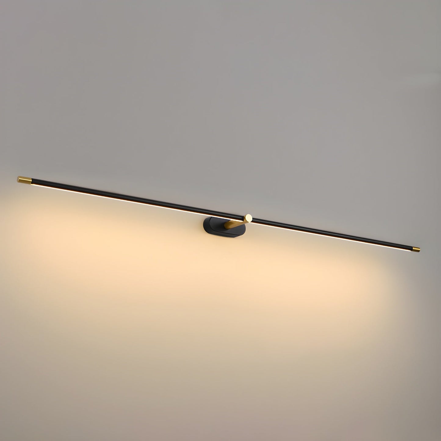 Minimalist Linear Plug-in Wall Lamp with Integrated LED Light