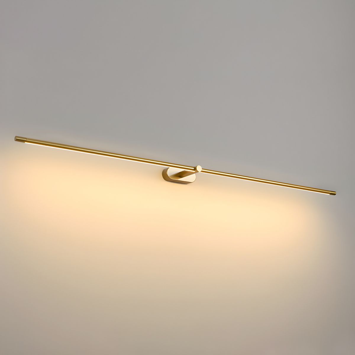 Minimalist Linear Plug-in Wall Lamp with Integrated LED Light