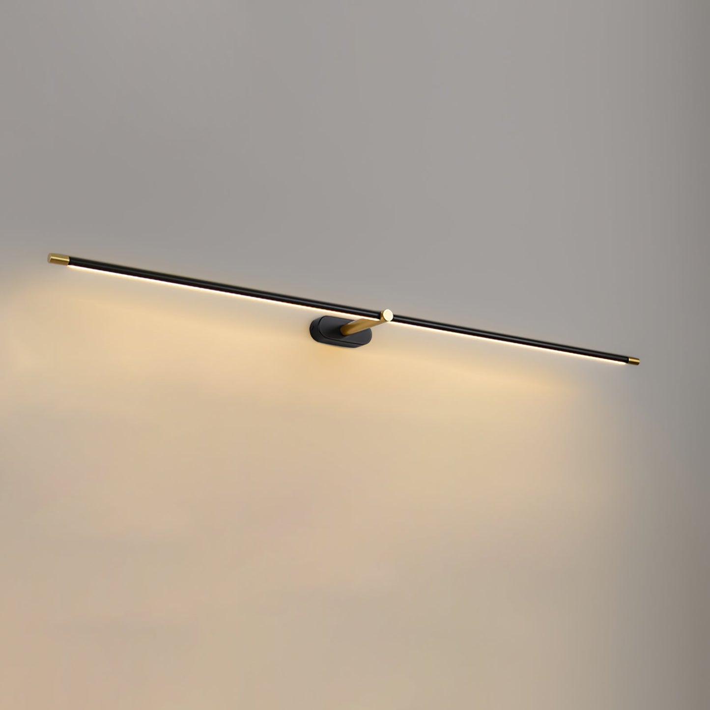 Minimalist Linear Plug-in Wall Lamp with Integrated LED Light