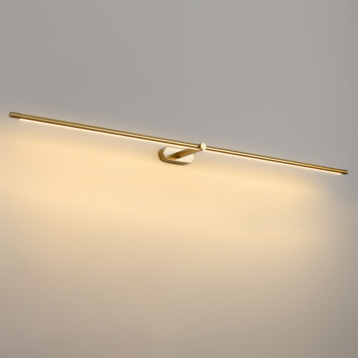 Minimalist Linear Plug-in Wall Lamp with Integrated LED Light
