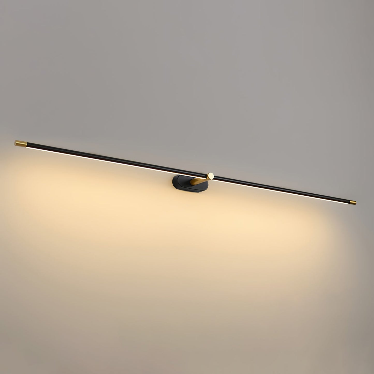 Minimalist Linear Plug-in Wall Lamp with Integrated LED Light