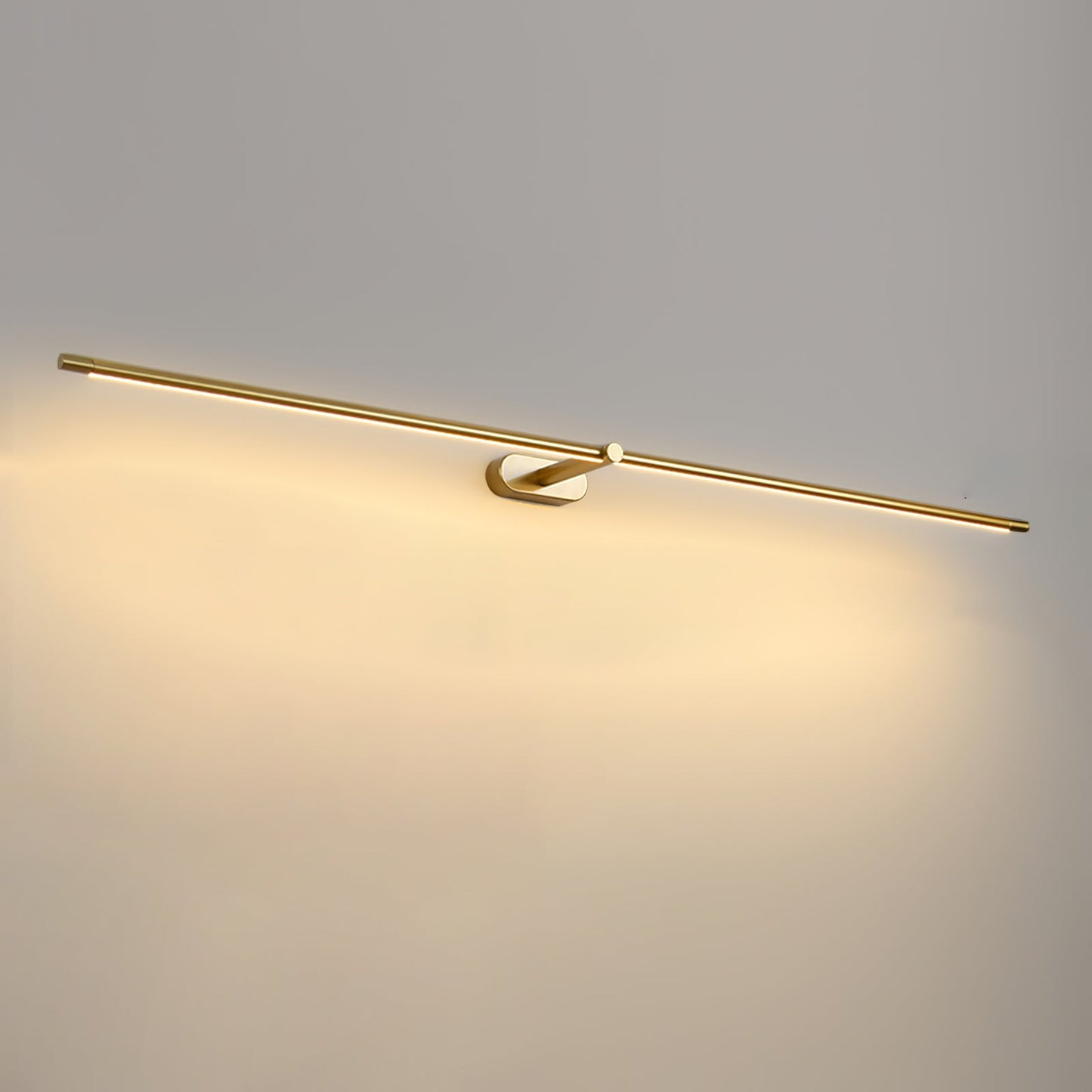 Minimalist Linear Plug-in Wall Lamp with Integrated LED Light