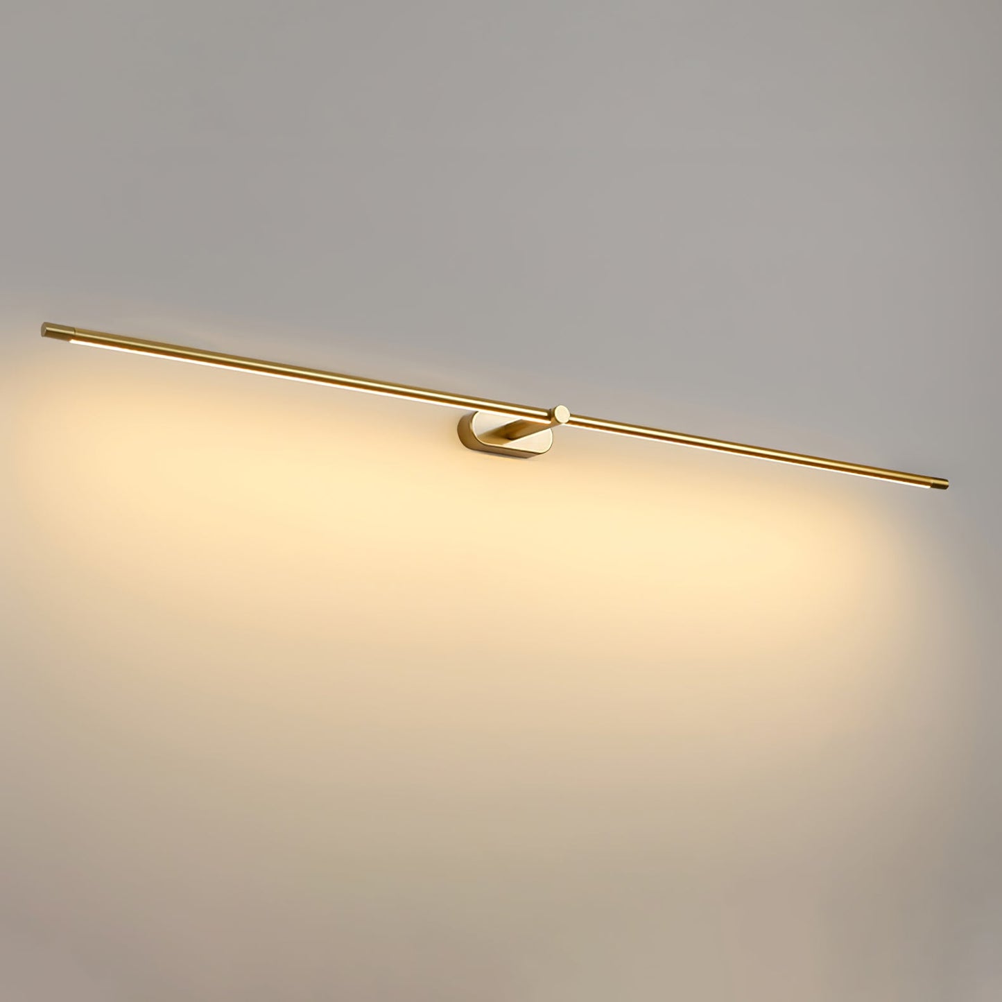 Minimalist Linear Plug-in Wall Lamp with Integrated LED Light