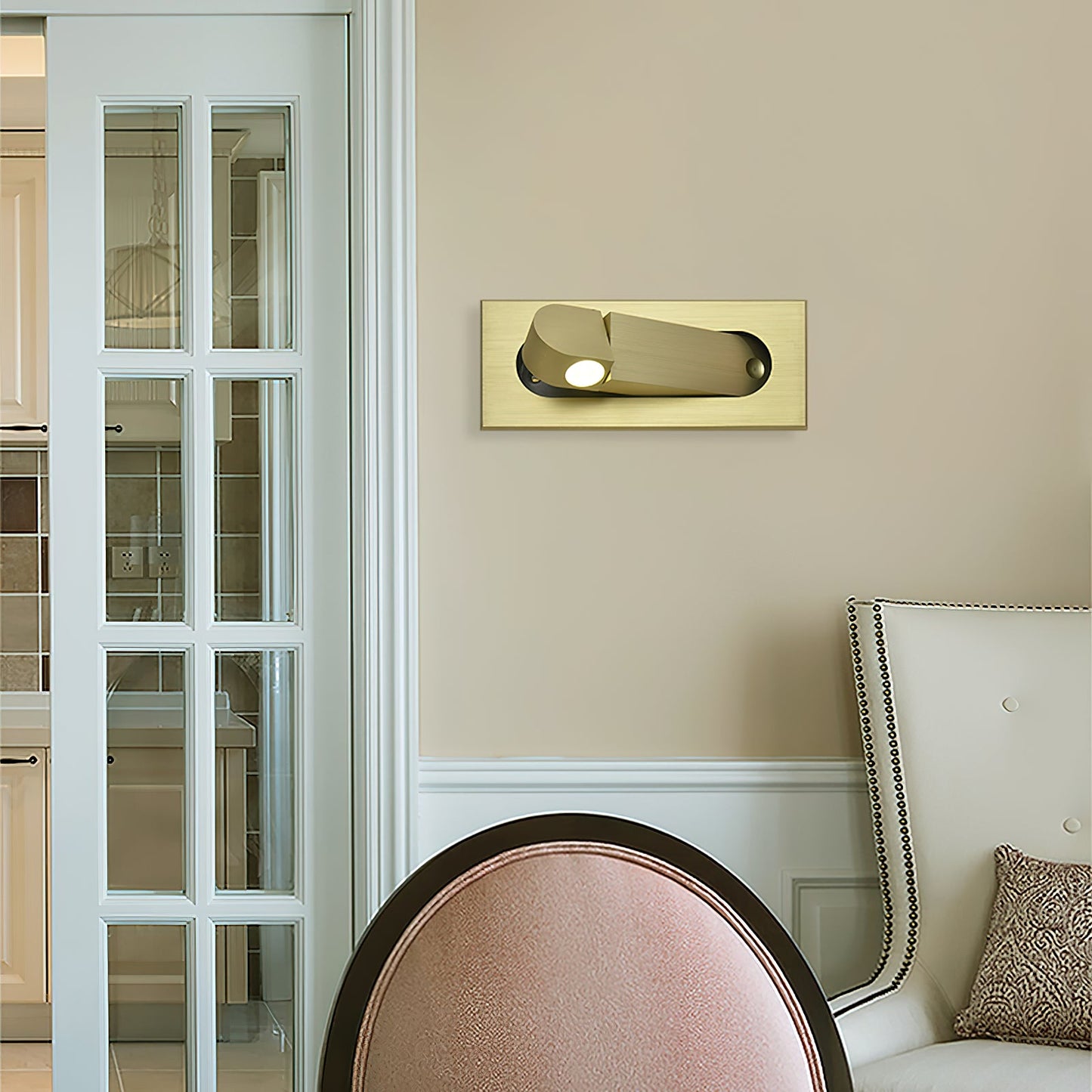 Modern LED Bedside Reading Light with Adjustable Head