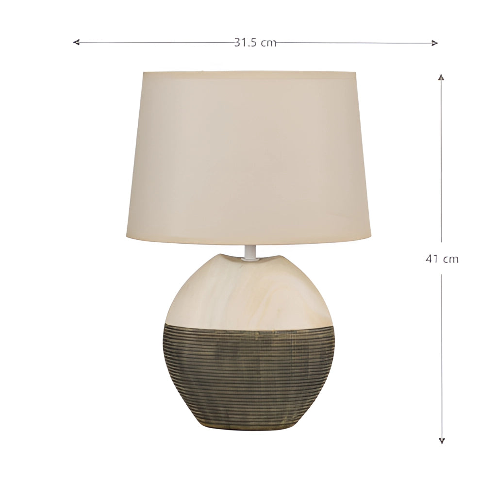 Modern Table Lamp with Shade – Rechargeable LED Light for Living Room or Bedroom