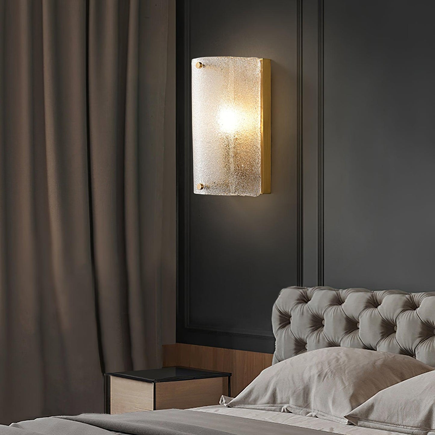 Moet Rounded Sconce - LED Decorative Glass Wall Light