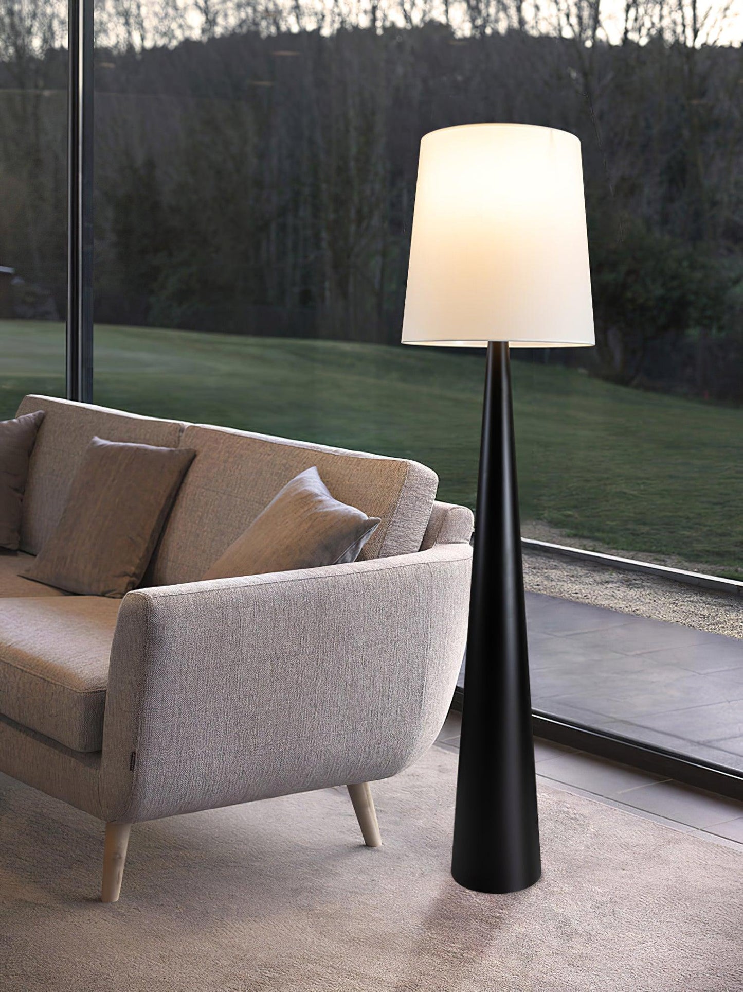 Montenegro Floor Lamp - Black Iron LED Indoor Lighting