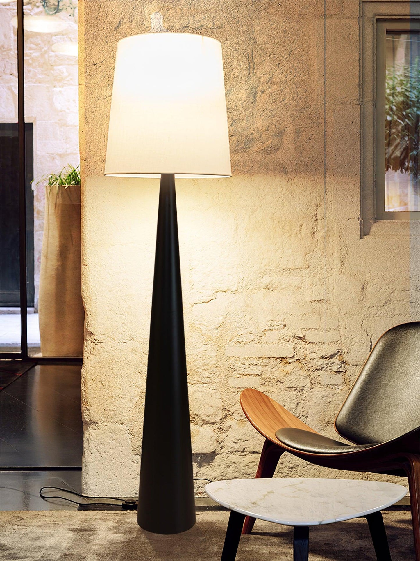 Montenegro Floor Lamp - Black Iron LED Indoor Lighting