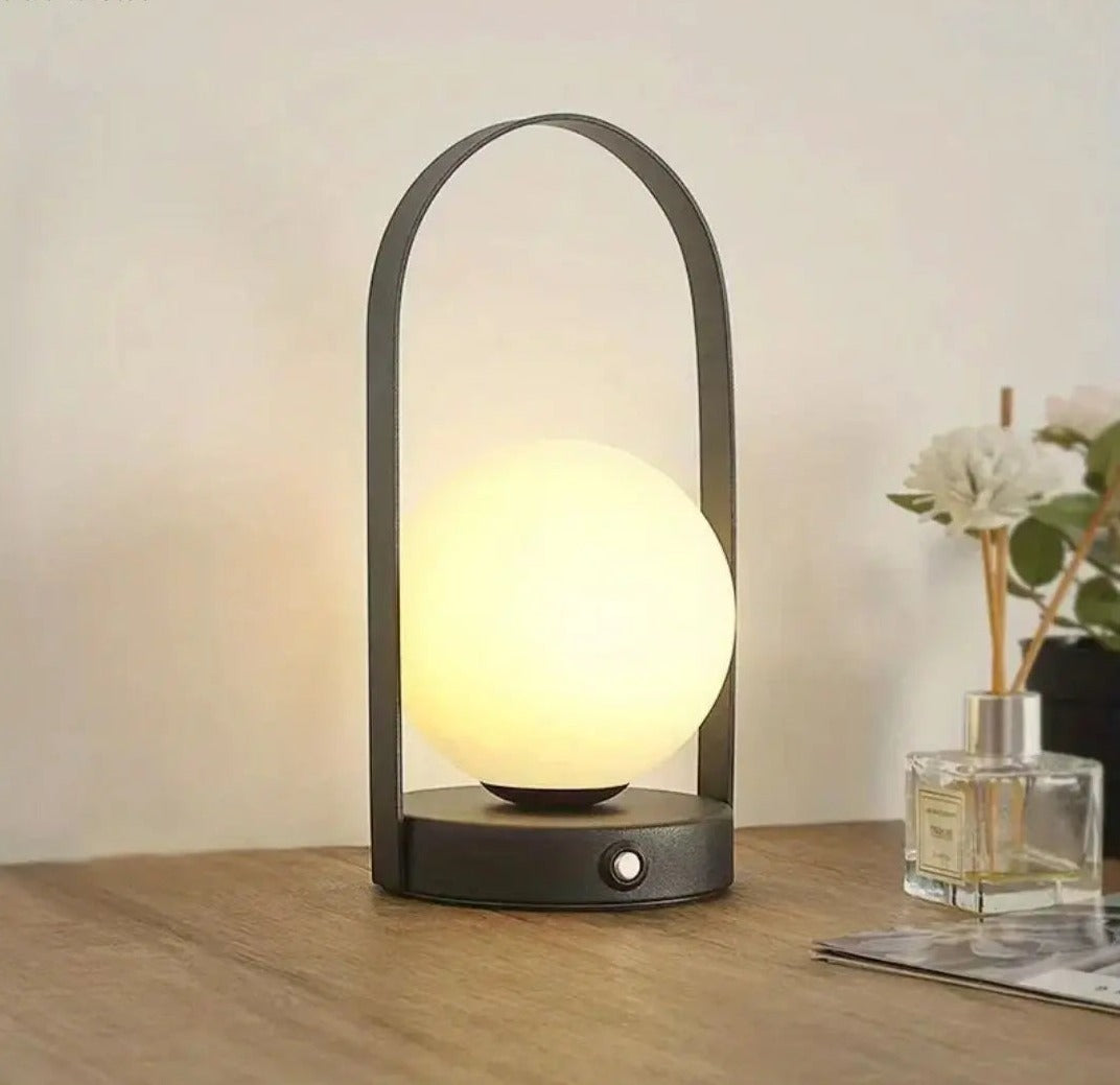 Stylish Portable LED Table Lamp with Touch Control Rechargeable Battery