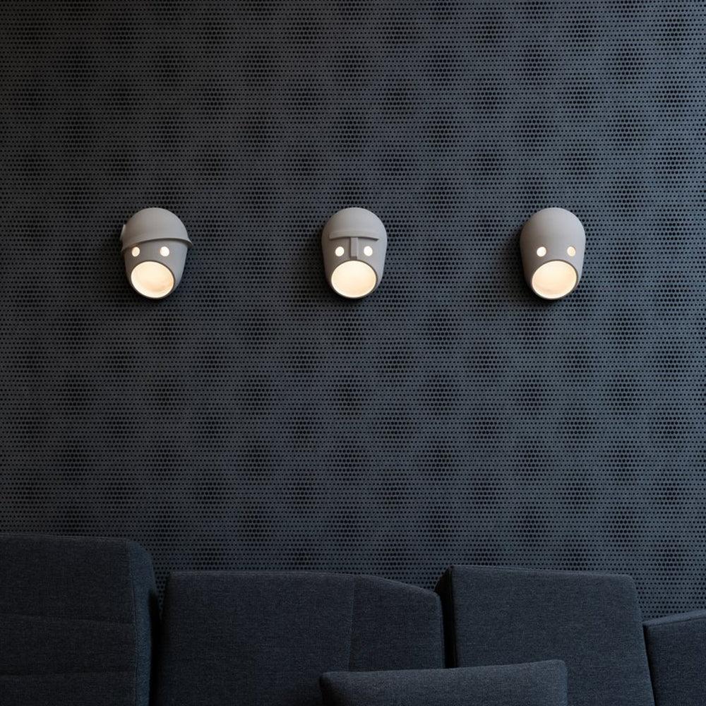 Mask Wall Light - LED Indoor Decorative Light Fixture Set of 2