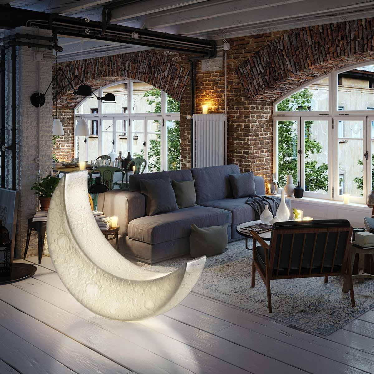 My Moon Floor Lamp - LED Indoor Outdoor Ambient Lighting
