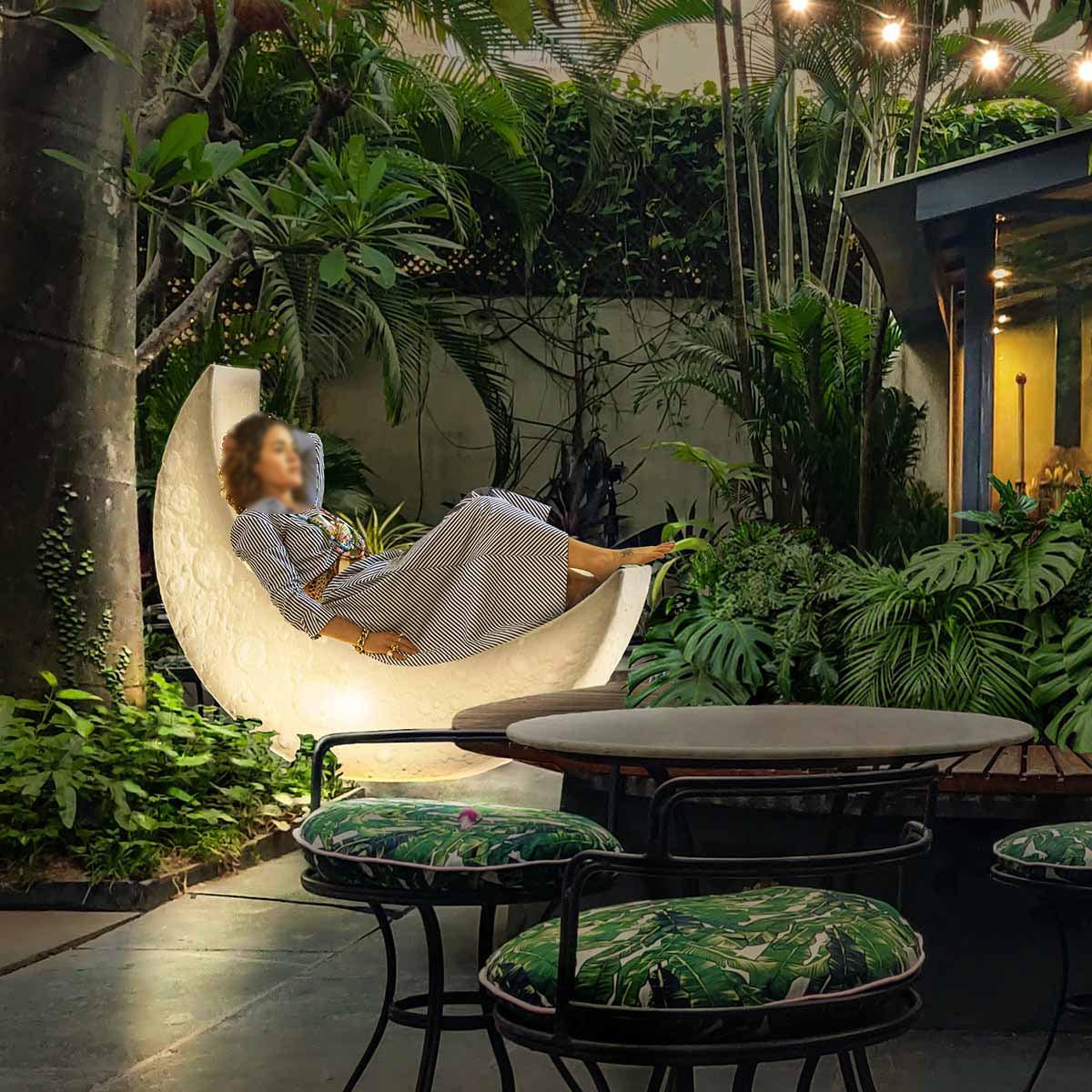 My Moon Floor Lamp - LED Indoor Outdoor Ambient Lighting