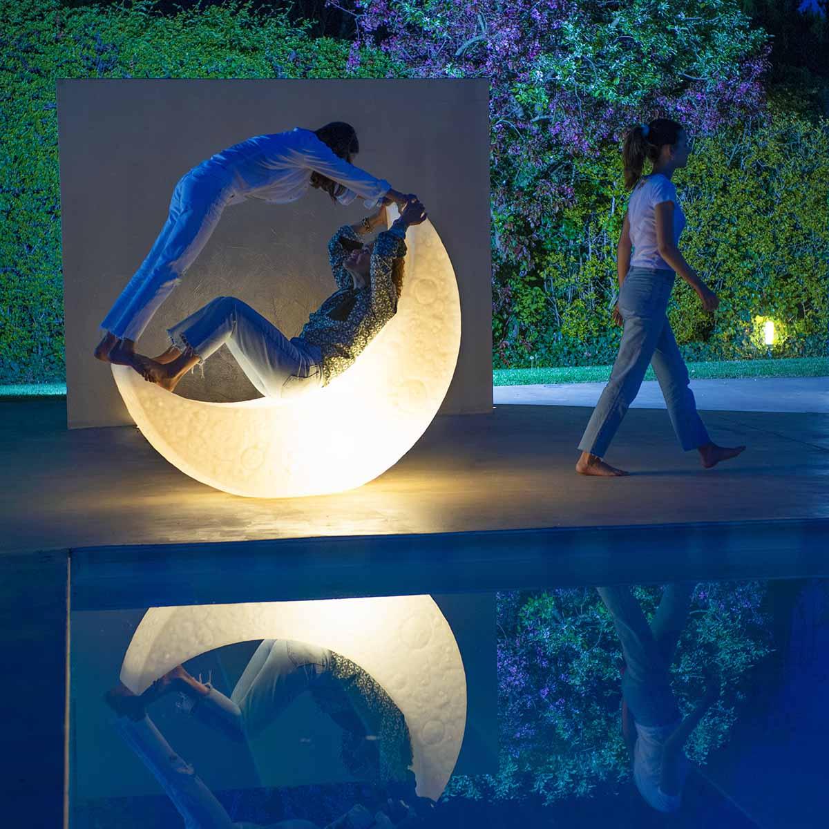 My Moon Floor Lamp - LED Indoor Outdoor Ambient Lighting