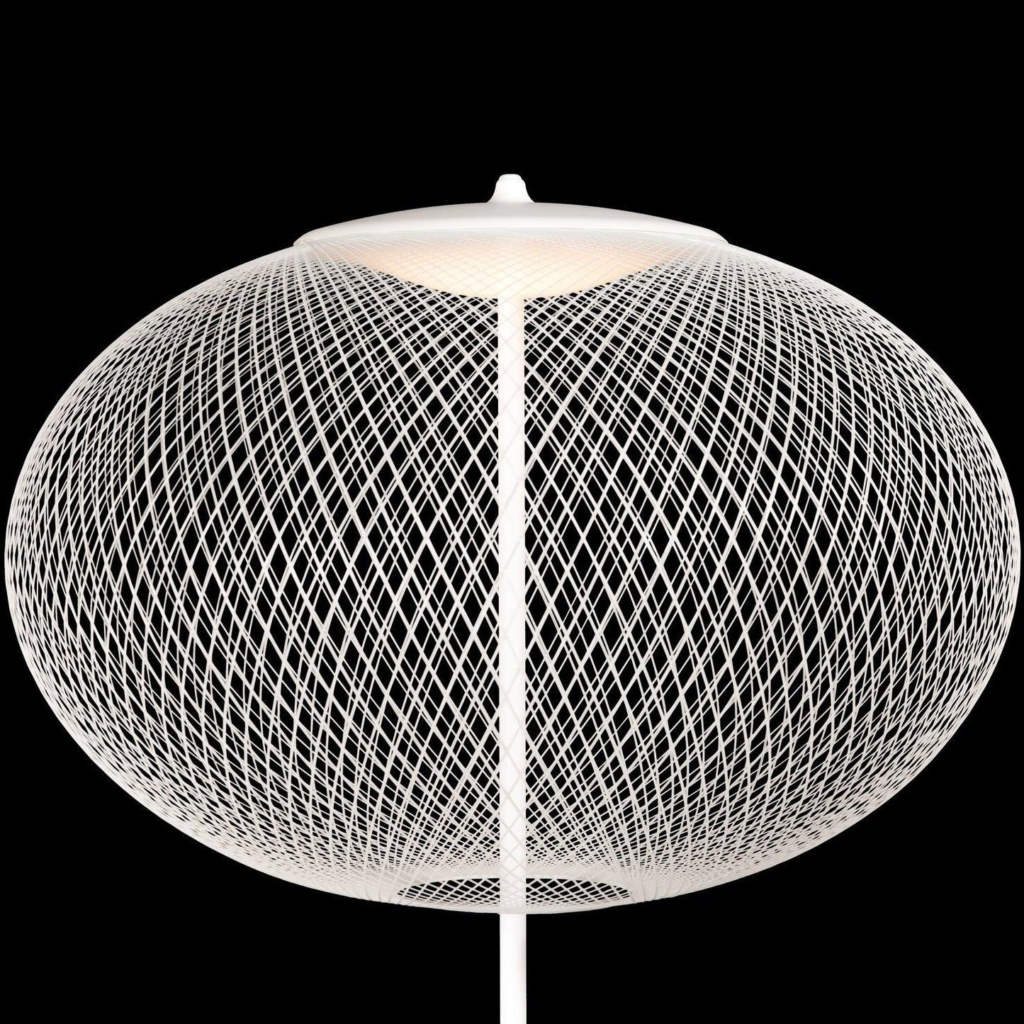 Metallic Meshwork Floor Lamp with Integrated LED Light