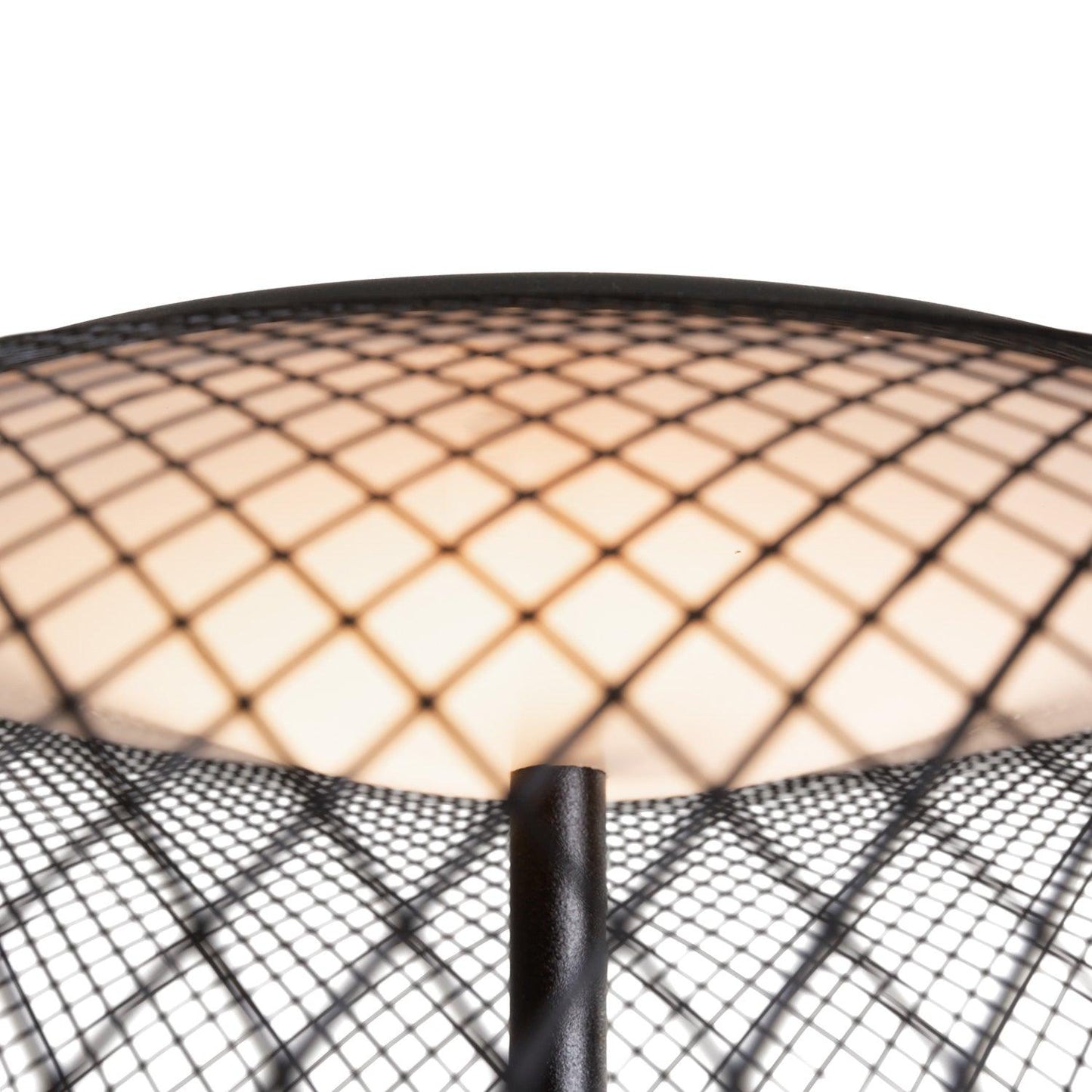 Metallic Meshwork Floor Lamp with Integrated LED Light