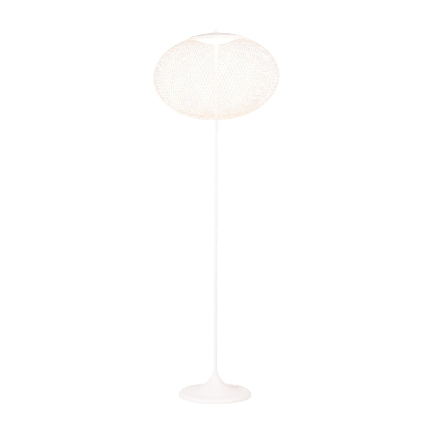 Metallic Meshwork Floor Lamp with Integrated LED Light