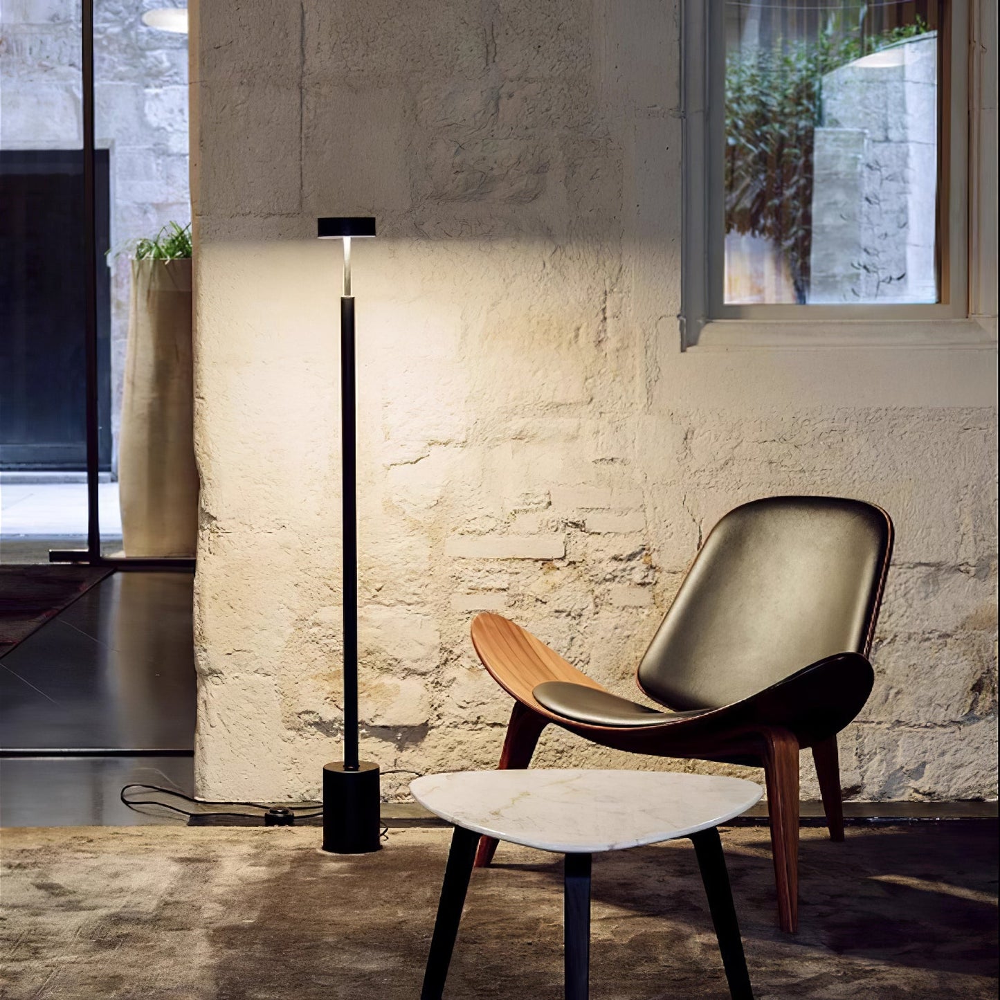 Naya Rotatable Floor Lamp with Integrated LED Lighting