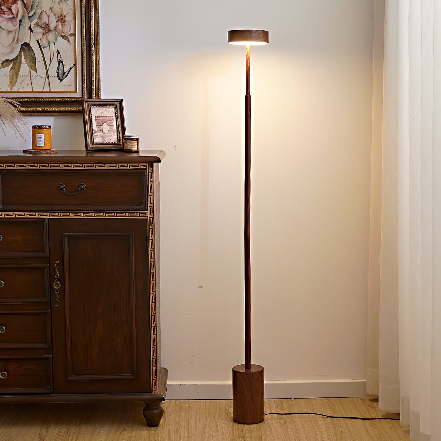 Naya Rotatable Floor Lamp with Integrated LED Lighting