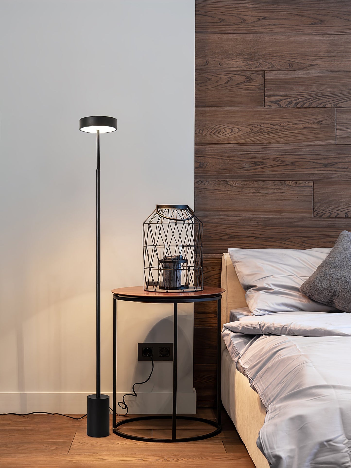 Naya Rotatable Floor Lamp with Integrated LED Lighting