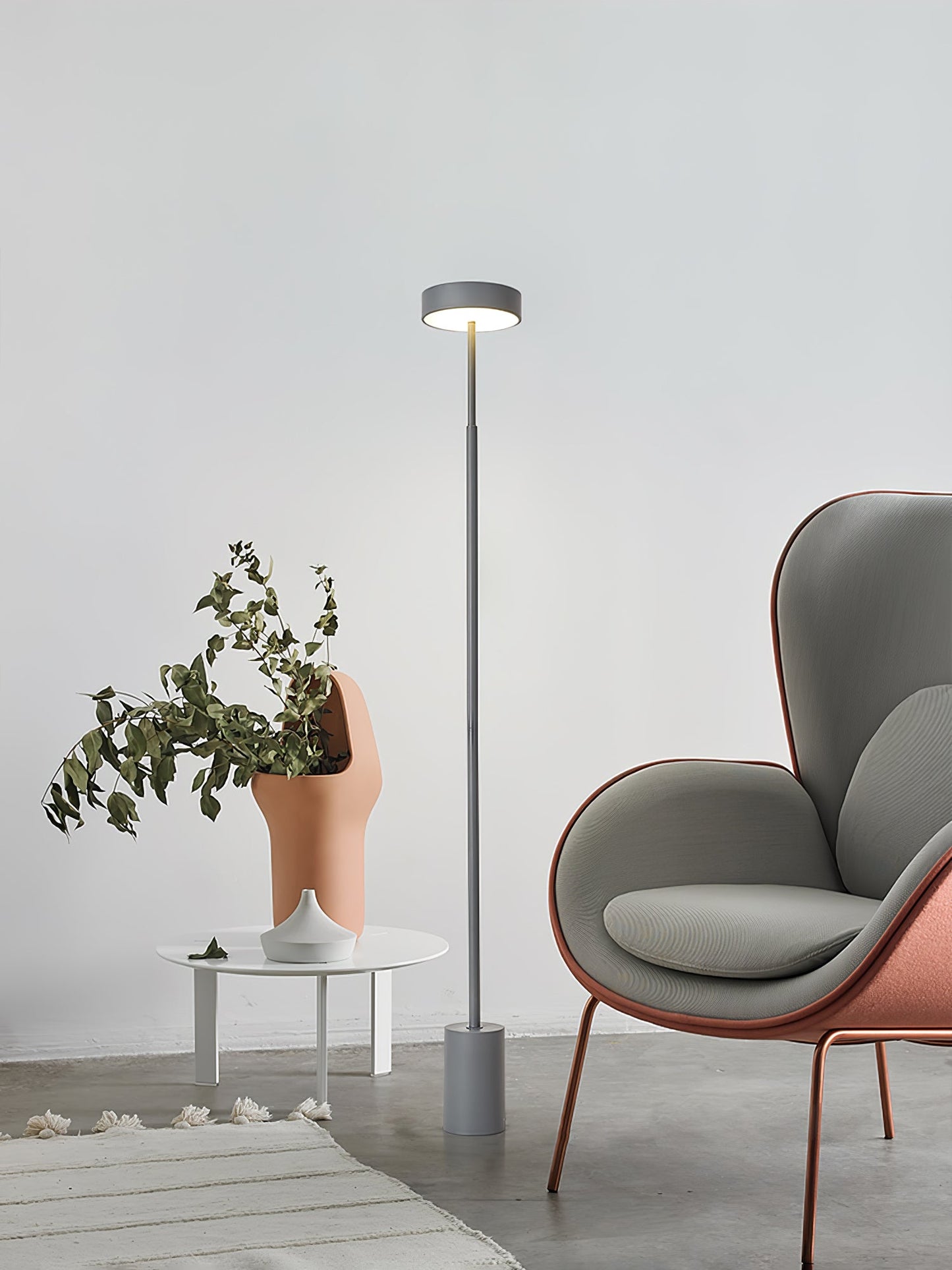 Naya Rotatable Floor Lamp with Integrated LED Lighting