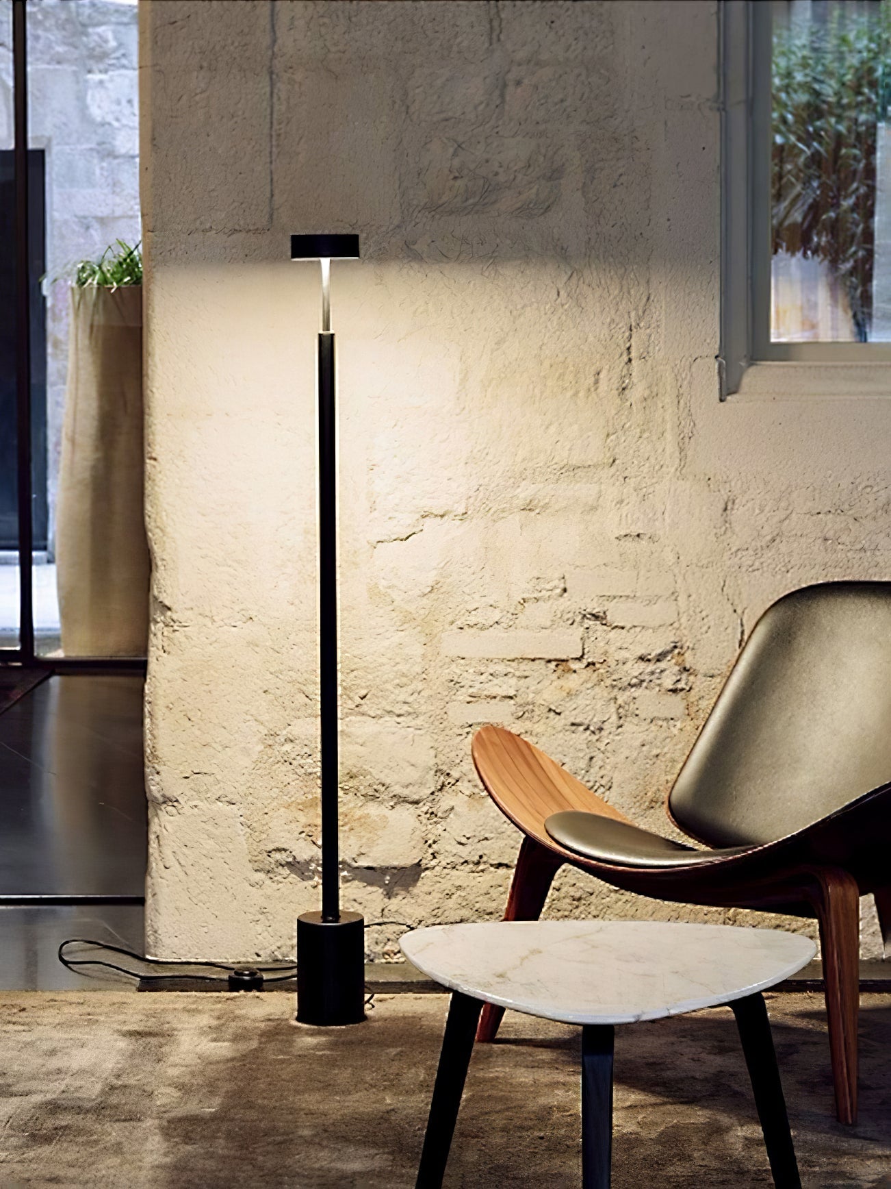 Naya Rotatable Floor Lamp with Integrated LED Lighting