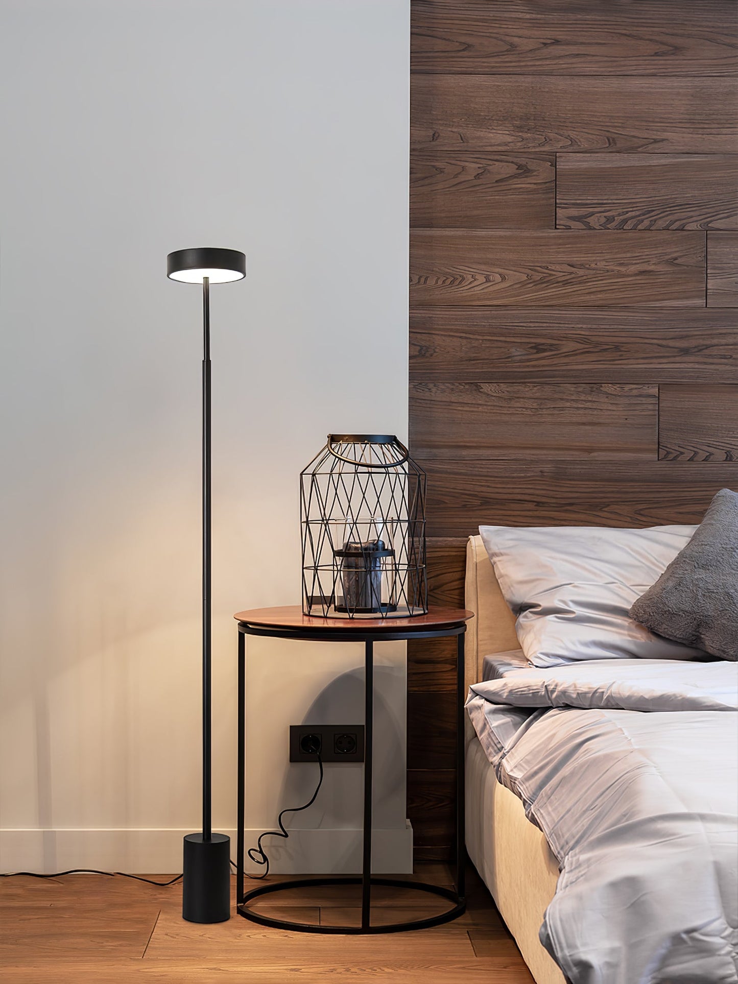 Naya Rotatable Floor Lamp with Integrated LED Lighting