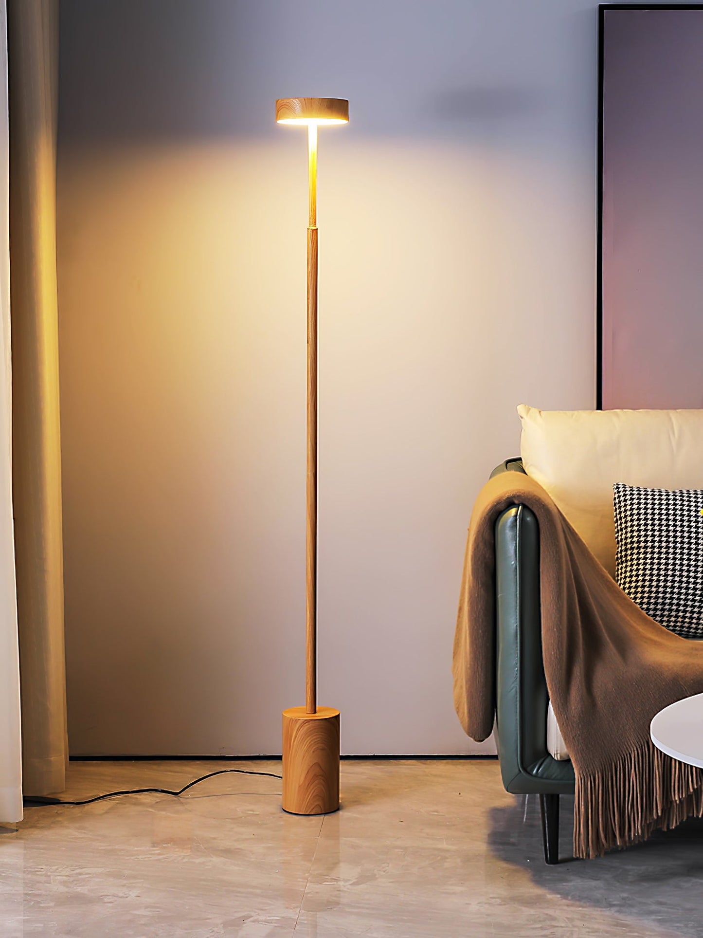 Naya Rotatable Floor Lamp with Integrated LED Lighting