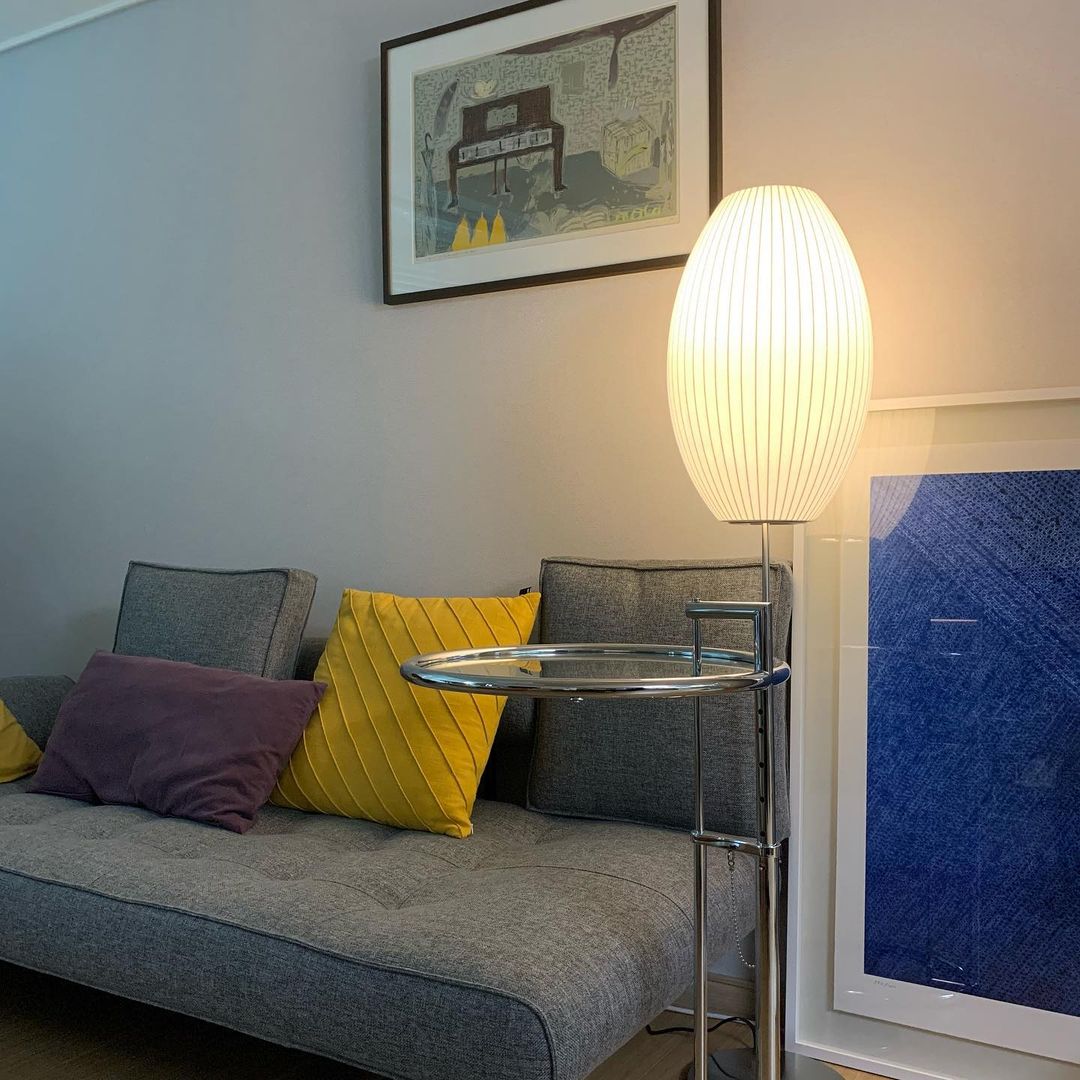 Nelson Floor Lamp - Elegant LED Indoor Lighting, Chrome Finish