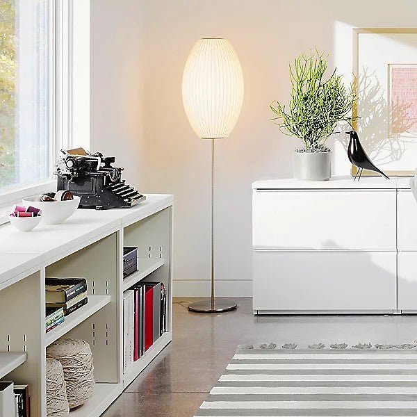 Nelson Floor Lamp - Elegant LED Indoor Lighting, Chrome Finish
