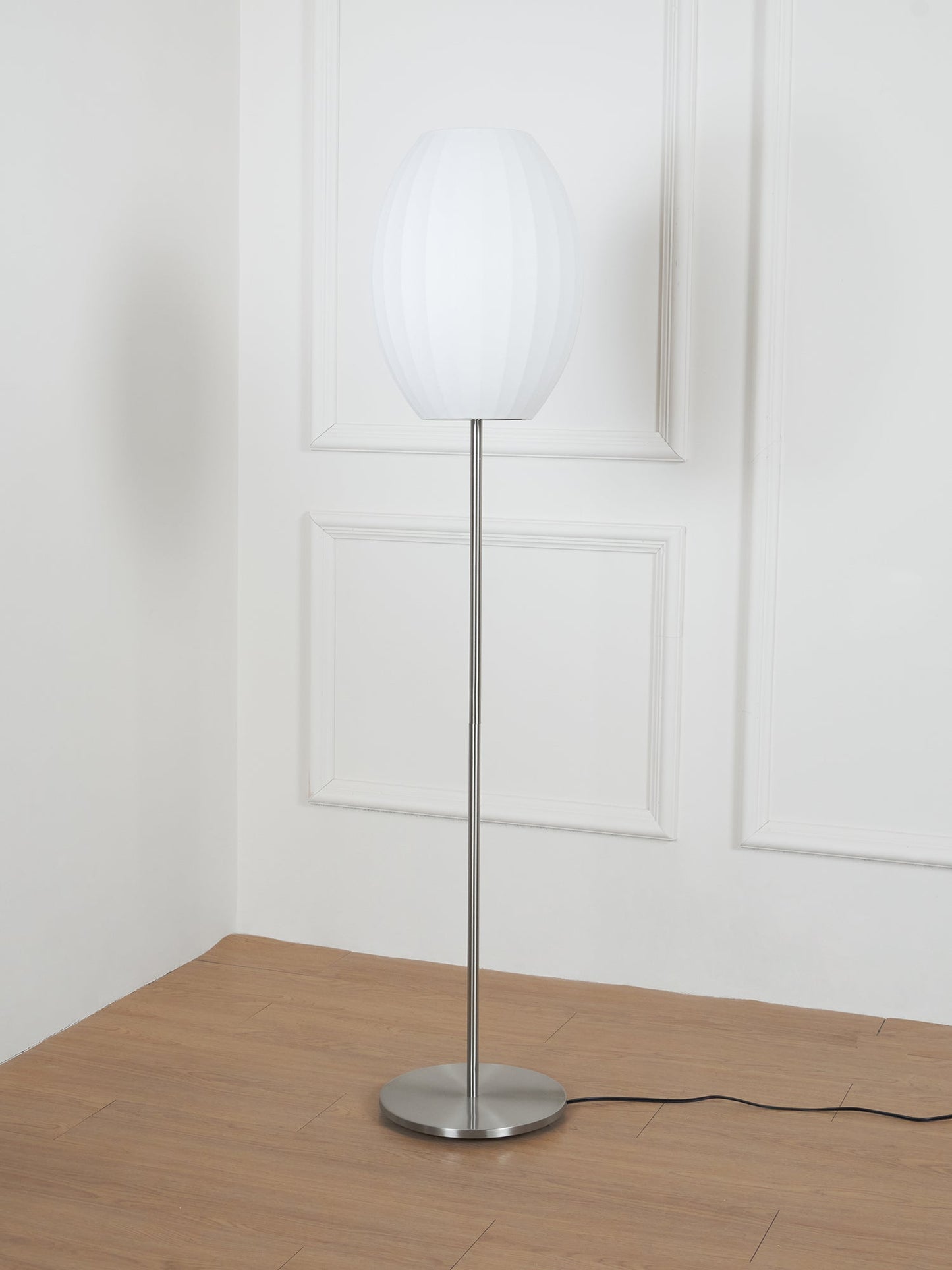 Nelson Floor Lamp - Elegant LED Indoor Lighting, Chrome Finish