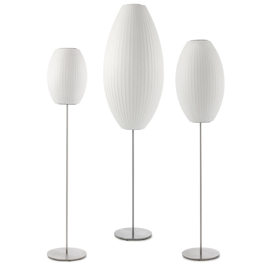 Nelson Floor Lamp - Elegant LED Indoor Lighting, Chrome Finish