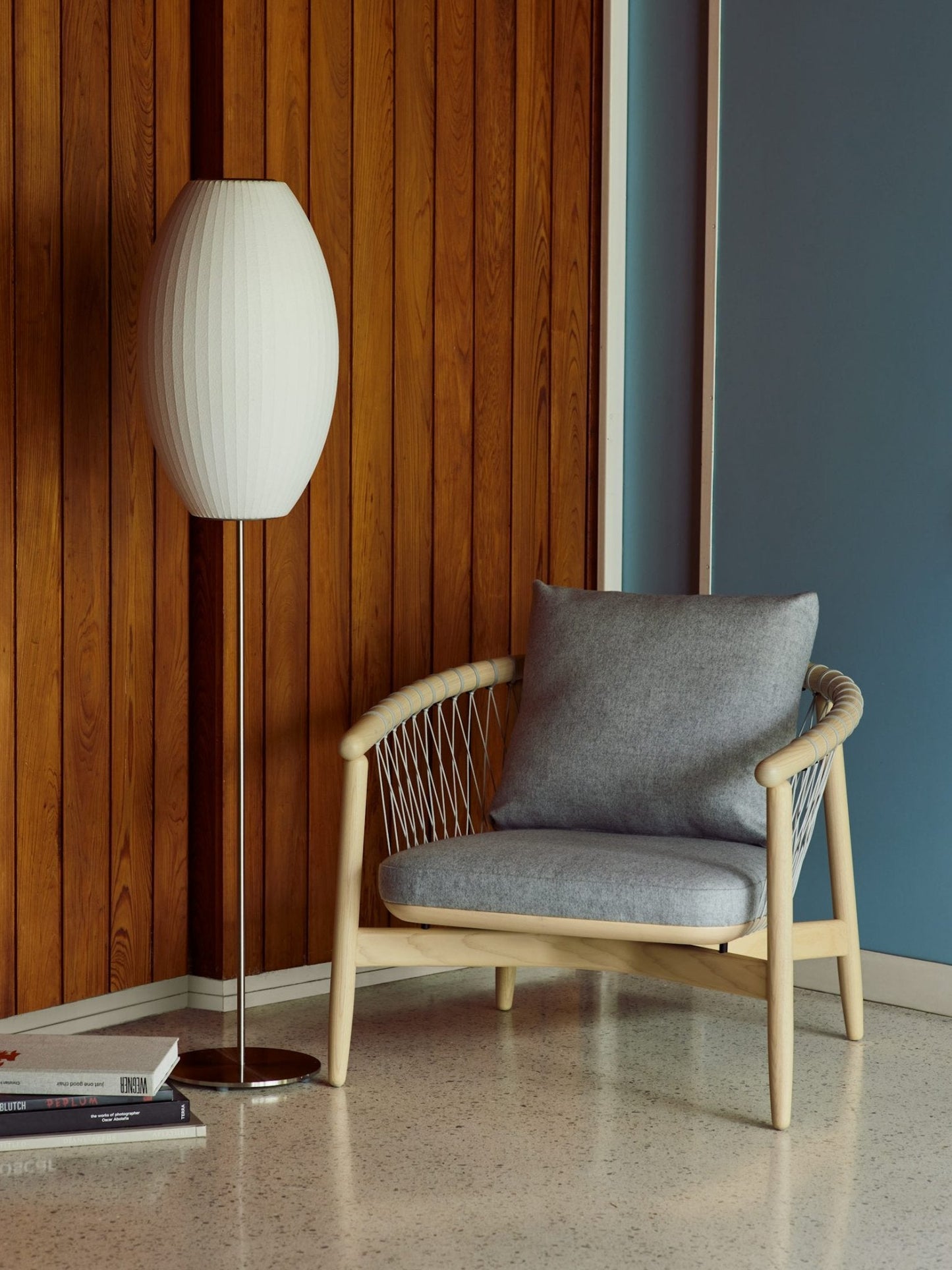 Nelson Floor Lamp - Elegant LED Indoor Lighting, Chrome Finish