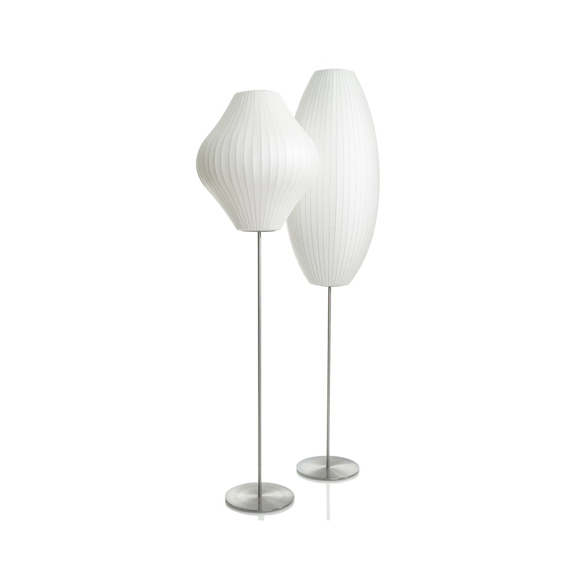 Nelson Floor Lamp - Elegant LED Indoor Lighting, Chrome Finish
