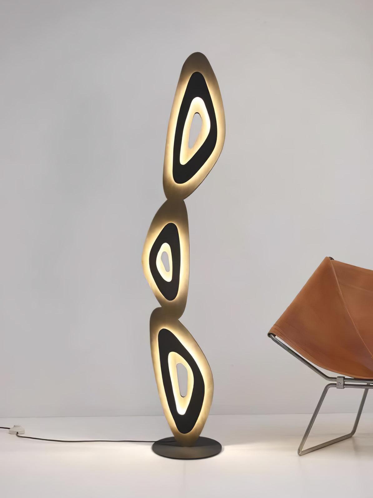 Nevis Floor Lamp - Modern LED Design with Black Shade