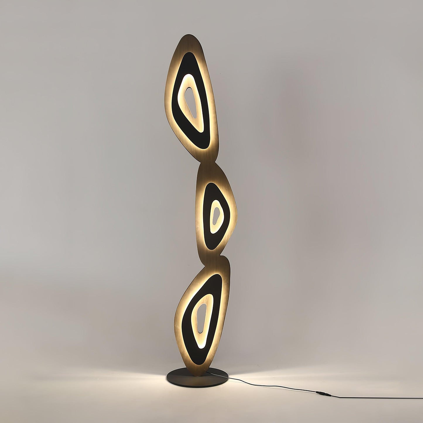 Nevis Floor Lamp - Modern LED Design with Black Shade