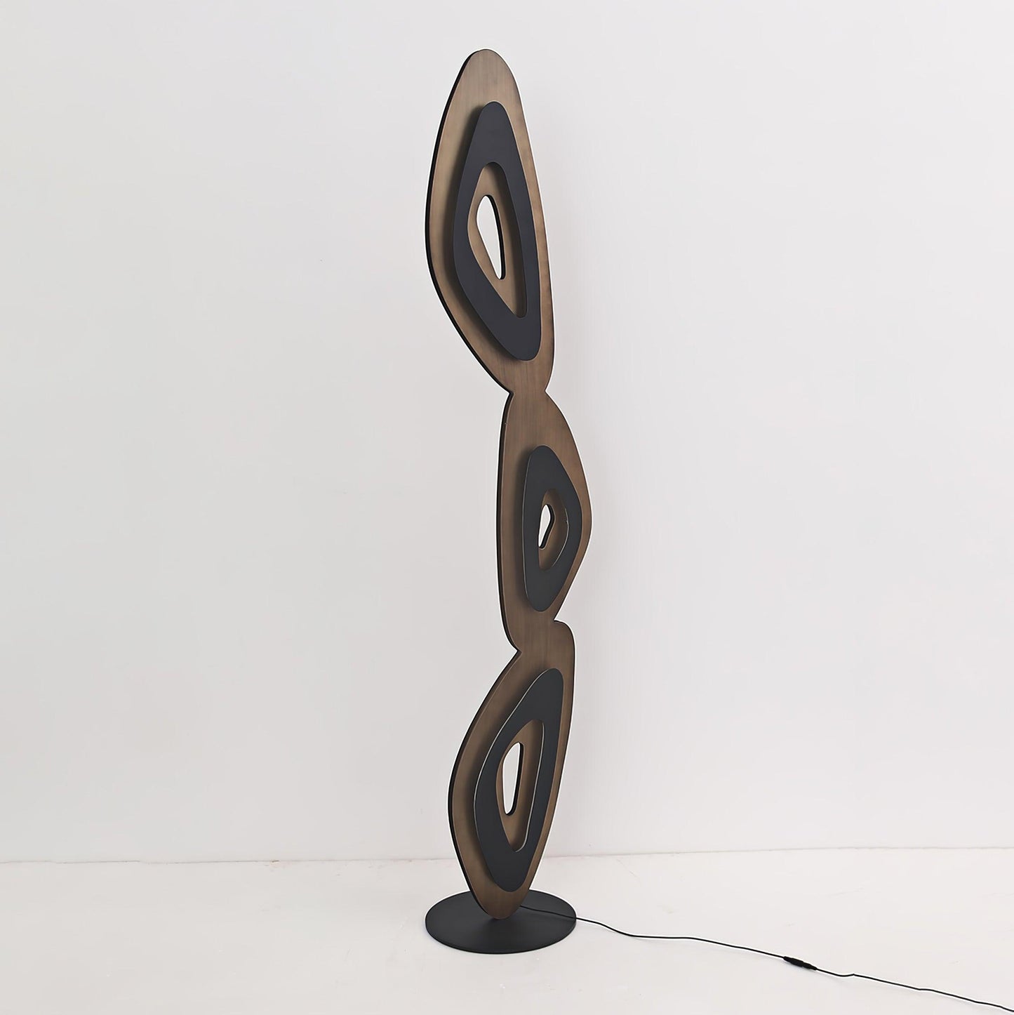 Nevis Floor Lamp - Modern LED Design with Black Shade
