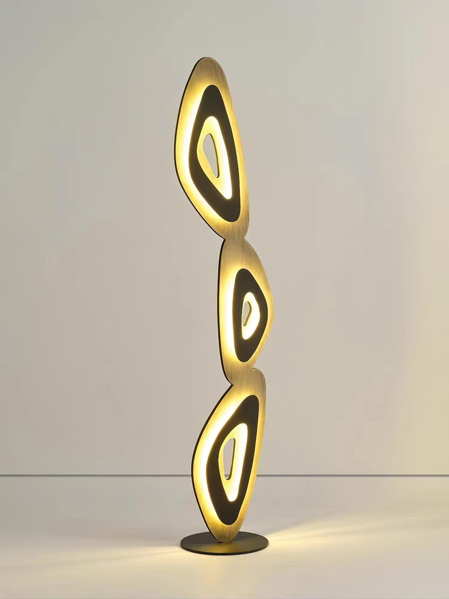 Nevis Floor Lamp - Modern LED Design with Black Shade