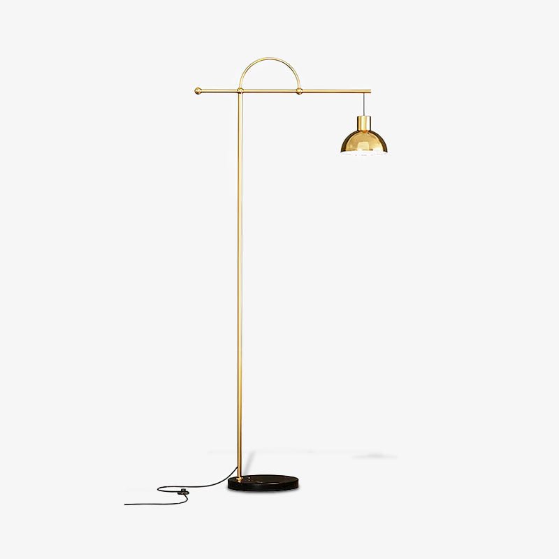 Nidal Floor Lamp - Modern LED Indoor Lighting - Black Gold