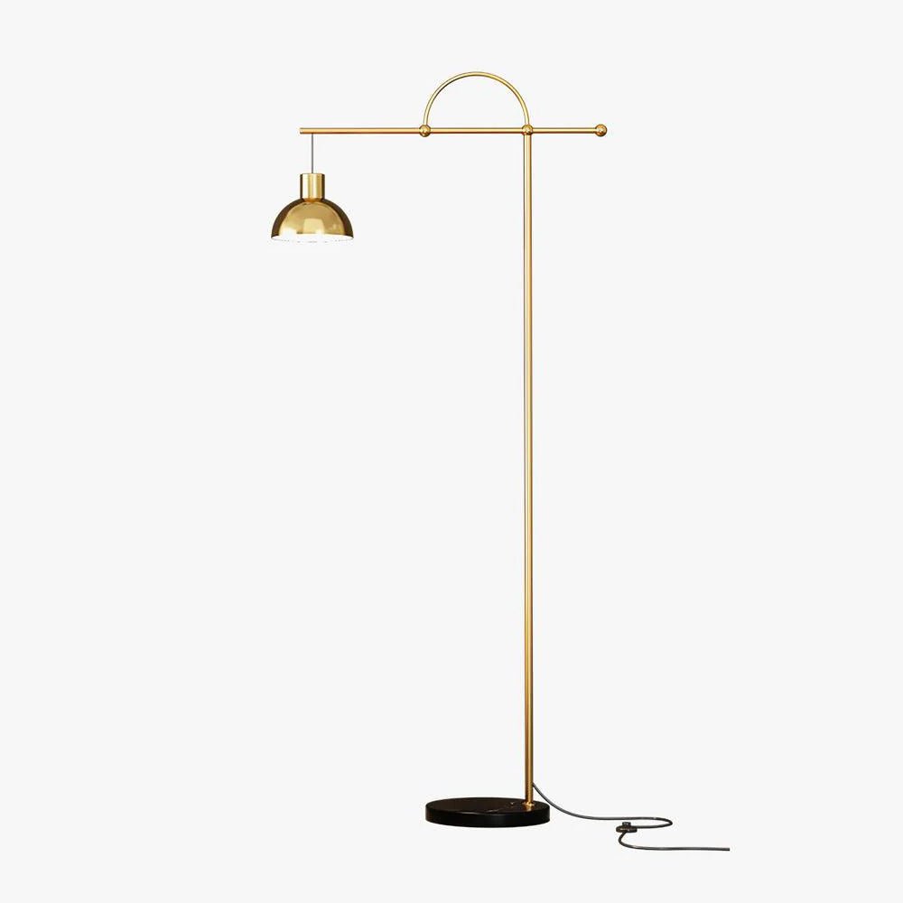 Nidal Floor Lamp - Modern LED Indoor Lighting - Black Gold