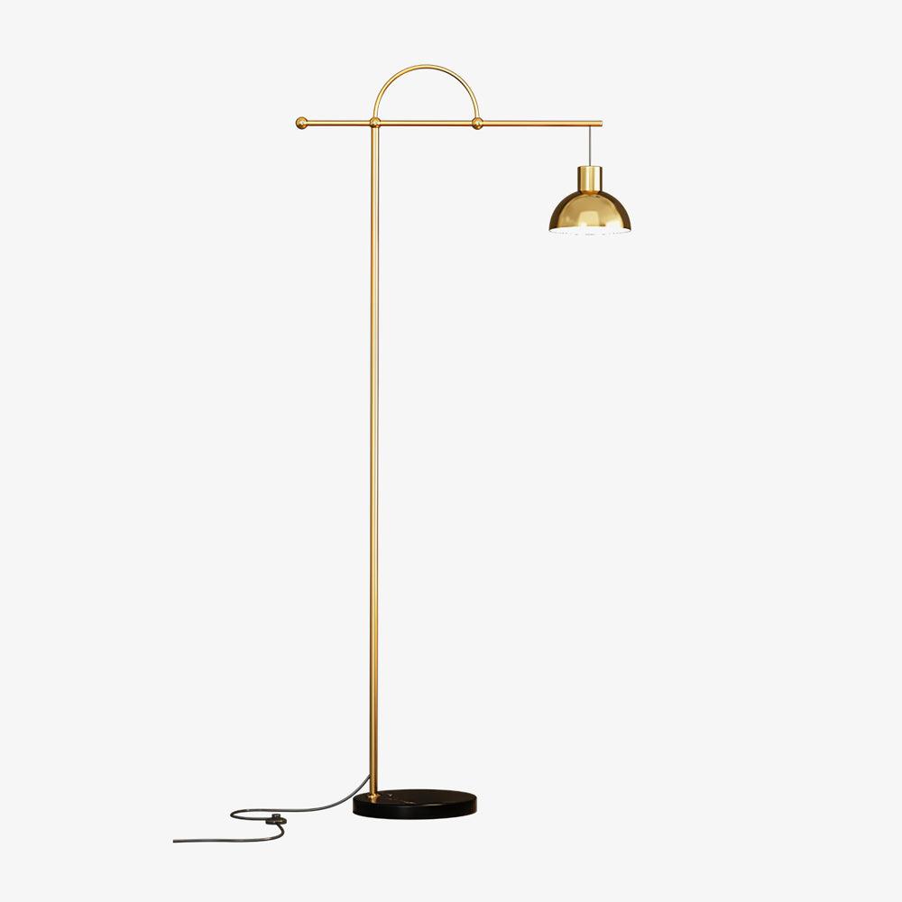 Nidal Floor Lamp - Modern LED Indoor Lighting - Black Gold